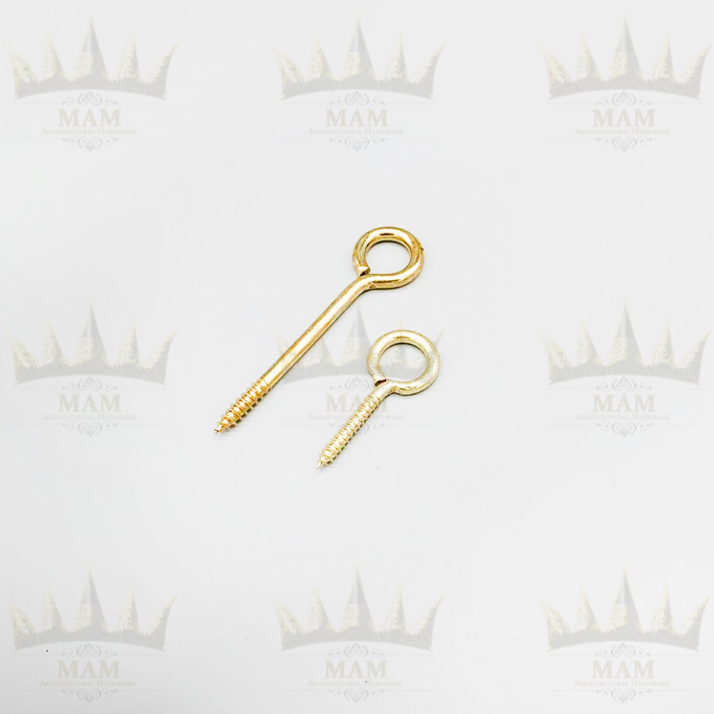 Brass Plated Screw Eyes