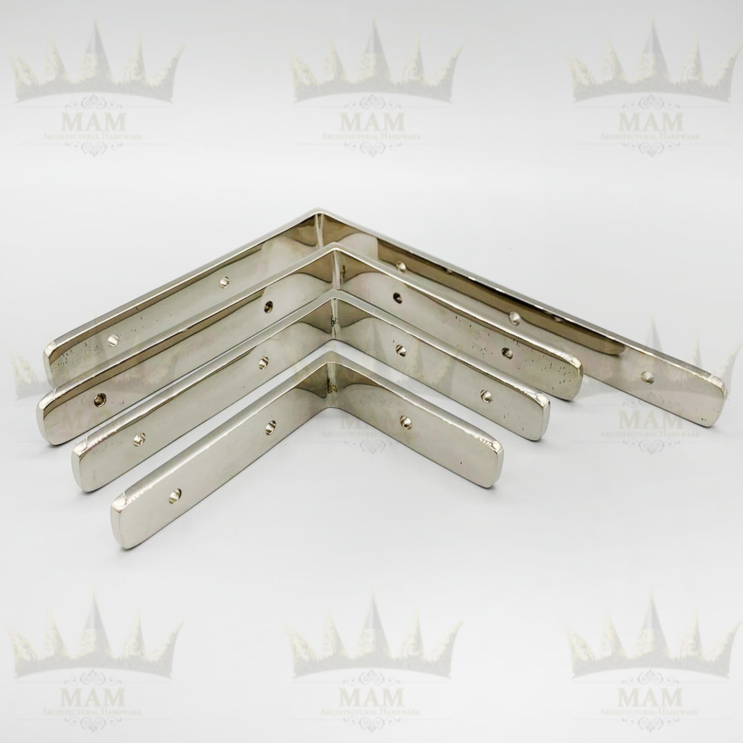 Solid Nickel Shelf Bracket