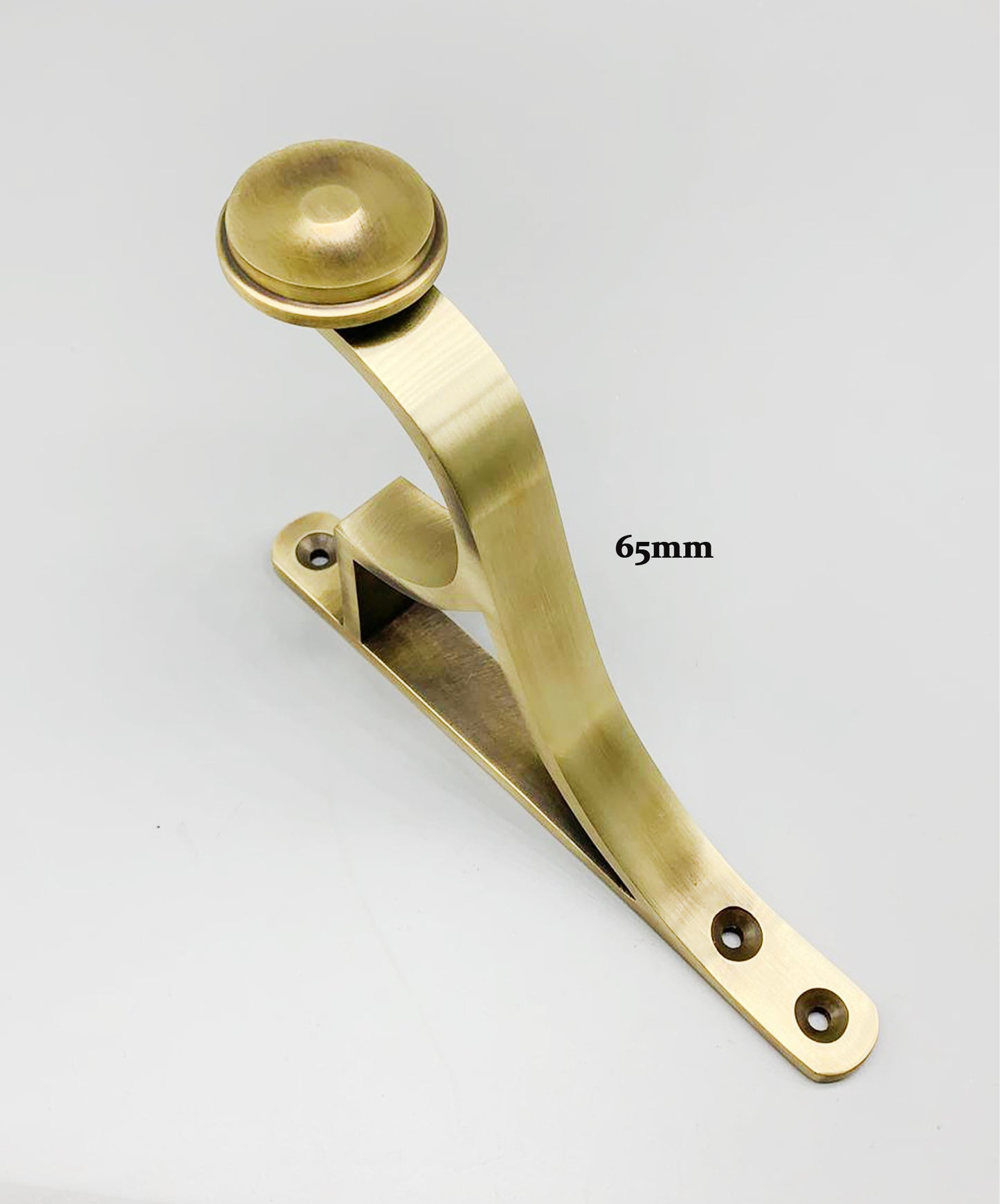 Traditional Antique Brass End Bracket