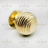 Reeded Ball Brass Finials