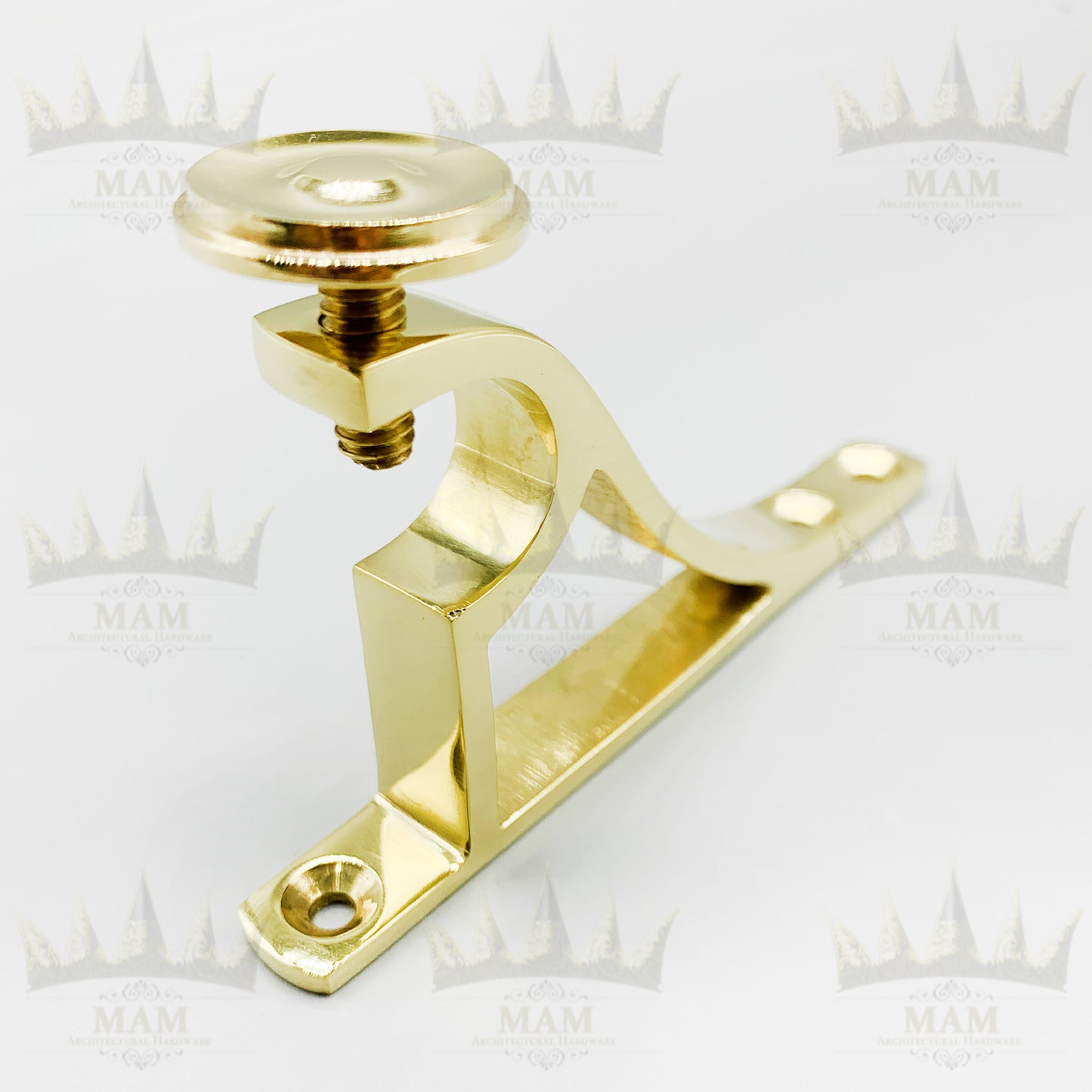 Traditional Polished Brass End Bracket