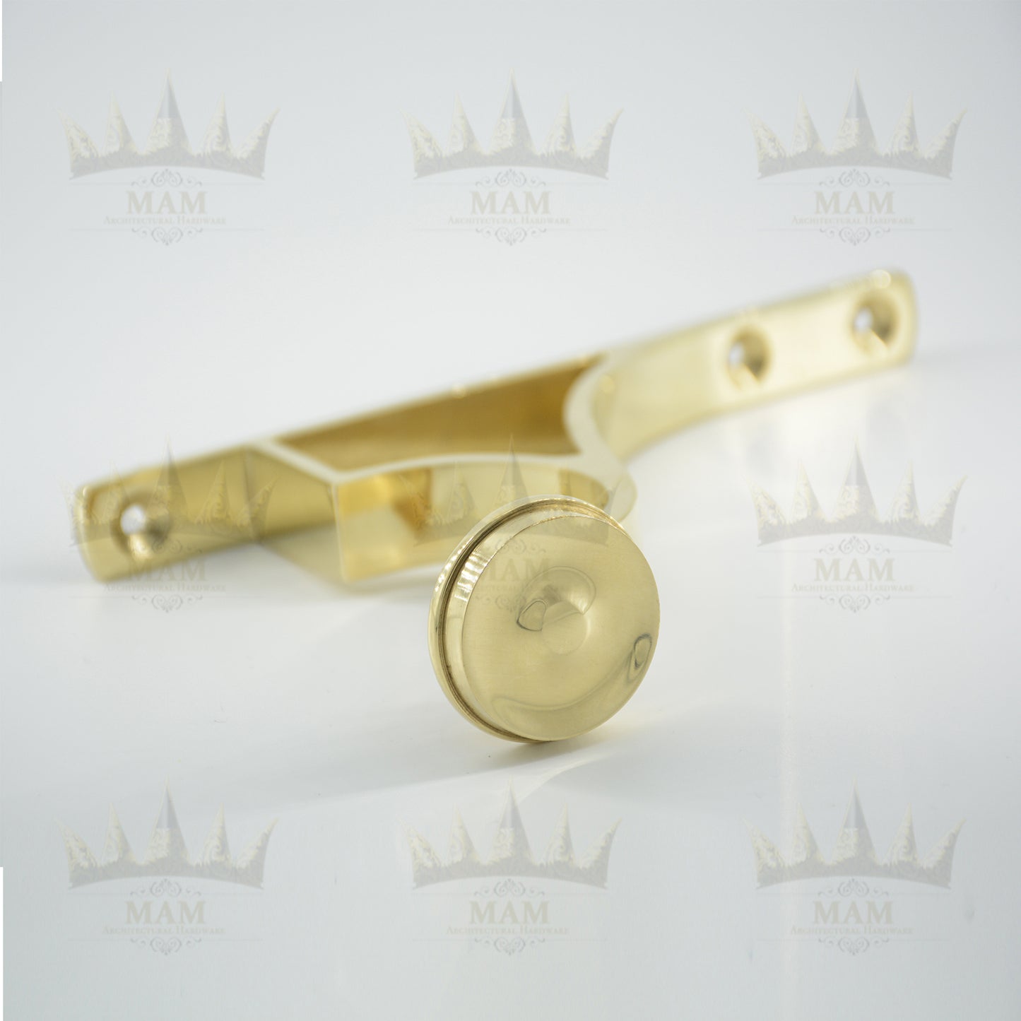 Traditional Polished Brass End Bracket