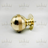 Ribbed Round Brass Finials