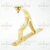 Traditional Polished Brass End Bracket