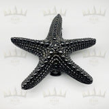 Black Star Fish Door Knocker Supplied With Matching Fixing Screws