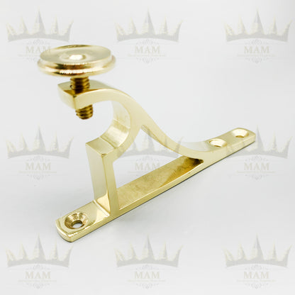 Traditional Polished Brass End Bracket