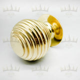 Reeded Ball Brass Finials