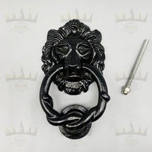 LION Door Knocker Black - Cast Iron Door Knocker