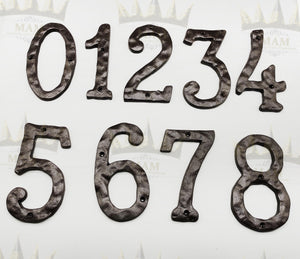 Black Cast Iron Address Numbers