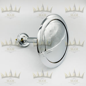 Polished Chrome Solid Round Holdback