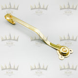 Brass Plated Rising Portiere Rod (42" / 106cm) - Door Curtain Pole