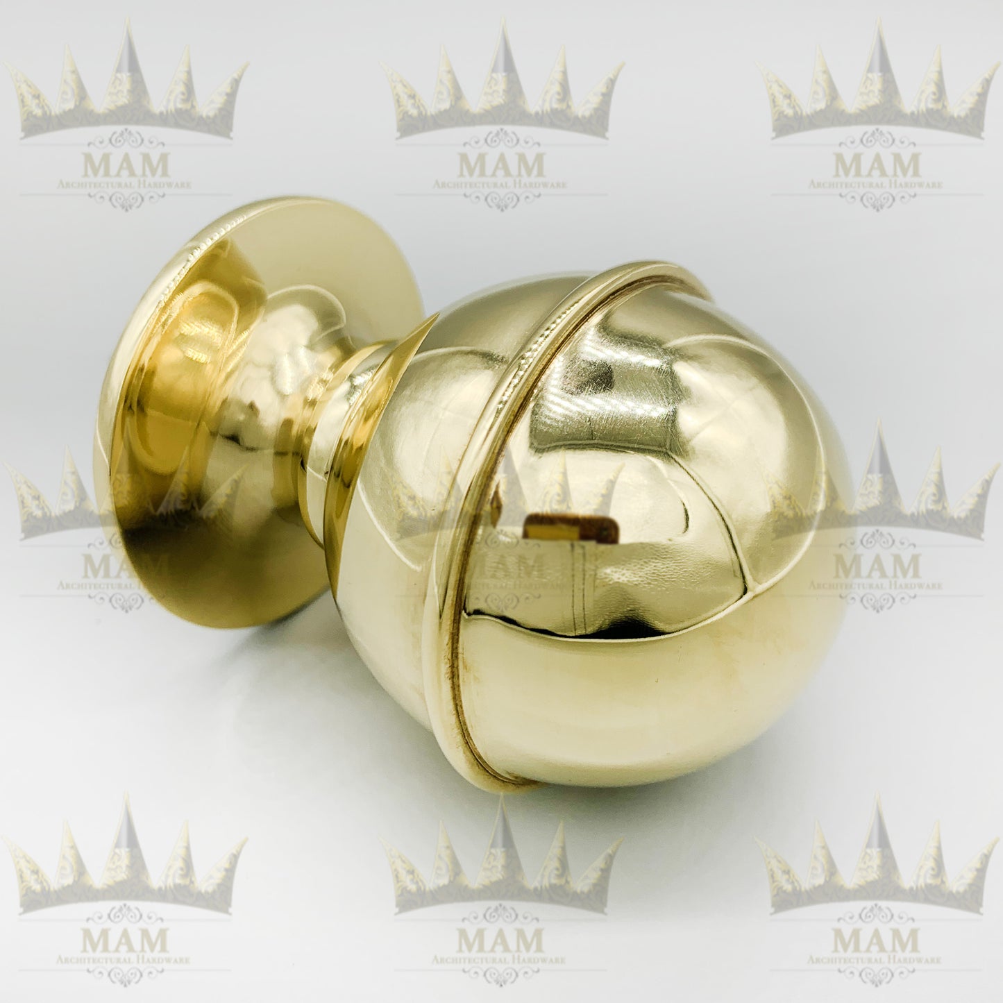 Ribbed Ball Brass Finials