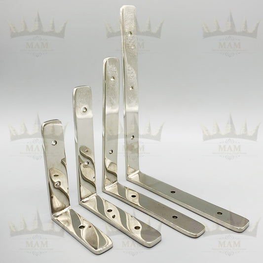 Solid Nickel Shelf Bracket